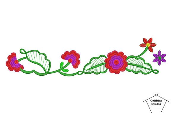 Pretty Flower Border: A Holiday Embroidery Review