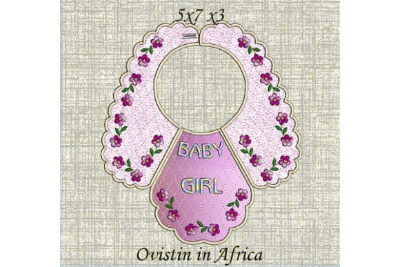 Sweet Pink Floral Baby Bib for Small Hoops Review